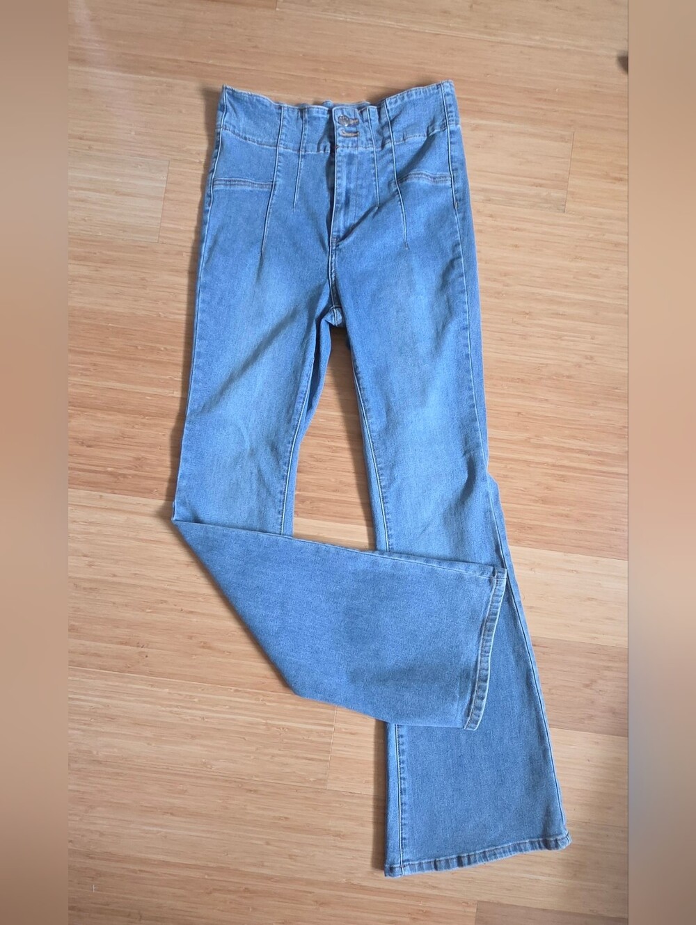 Boho High Waist Wide Leg Jeans! - Picture 5 of 12